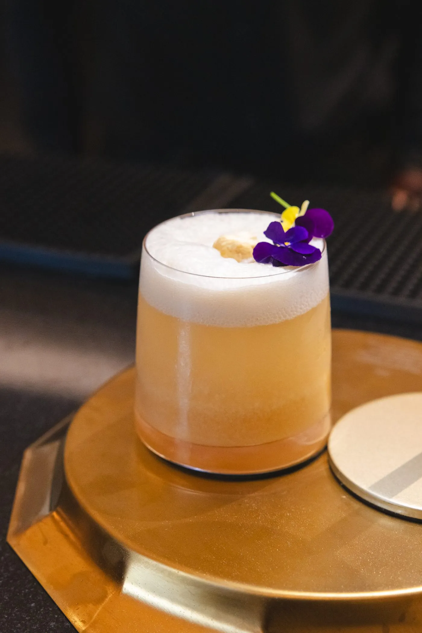 A signature cocktail at the Archive bar